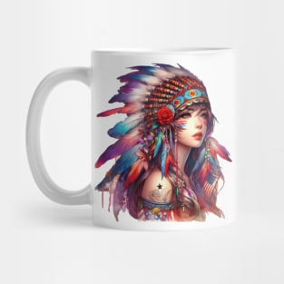 Native American Beauty, Feather And Iron | Catsie Cat Mug